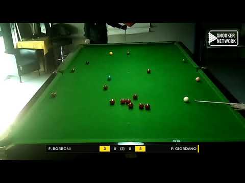 SAVONA BILLIARDS CLUB - REG. FIBIS LIGURIA CAT. B 2020/21 - F. BORRONI vs P. GIORDANO