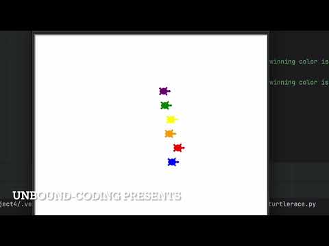 Trending Turtle Race Programm With Python Trending Turtle Python