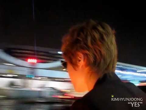 111015 Kim Hyun Joong fancam @ Gimpo airport