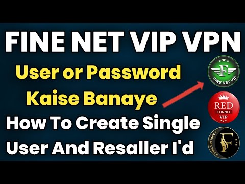 Fine Net Vip Vpn ka Username or Password kaise Banaye | Technical Baba Nk