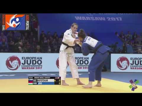 European Judo Championships Warsaw 2017 Bronze -78kg APOTEKAR Klara (SLO) vs. JOO Abigel (HUN)
