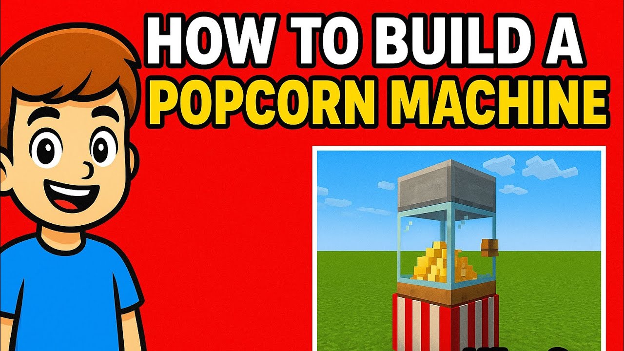Build A PopCorn Machine In Minecraft 