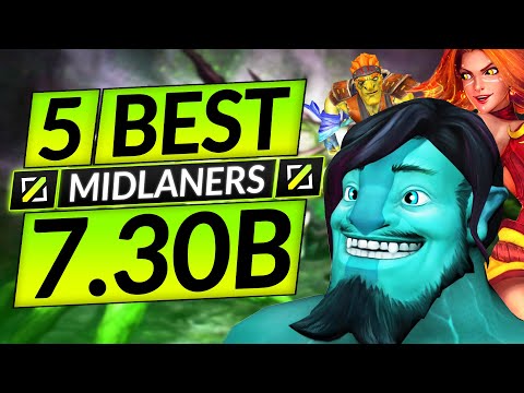5 UNBELIEVABLY BROKEN MIDLANERS of the NEW 7.30b Patch - Position 2 - Dota 2 Guide