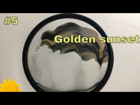 Calming Sandscape #5 - Golden sunset