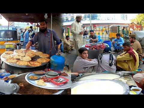 Traditional Breakfast Street food in Jalalabad Afghanistan | Nashta Subha ka | Early Morning food