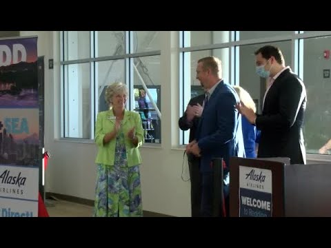 70 people hop on board for first Redding to Seattle flight