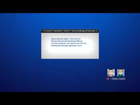 Formel 1 Newsticker [GERMAN] 06.02.2012