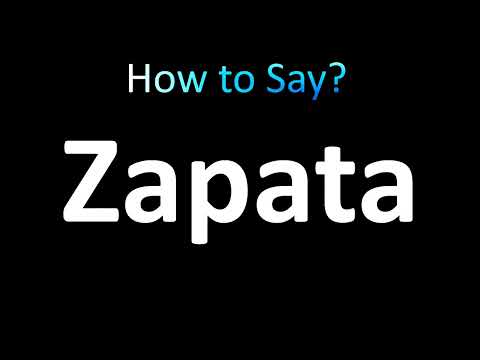 How to Pronounce Zapata (Correctly!)