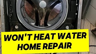 DIY;LG front loader won't heat water easy home repair/how to replace heating elements