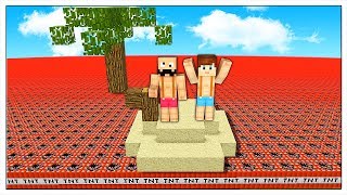 SI PUÒ SOPRAVVIVERE IN UN MARE DI TNT? - Minecraft ITA