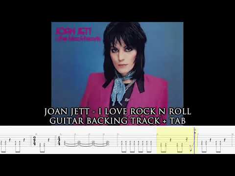JOAN JETT - I love Rock N Roll [GUITARLESS BACKING TRACK + TAB]