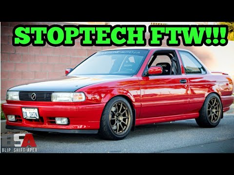 B13 NISSAN SENTRA: STOPTECH BIG BRAKE INSTALL PT. 2