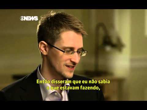 40min Edward Snowden Interview Globo Brazil TV News  (aired after NBC Brian Williams Interview)