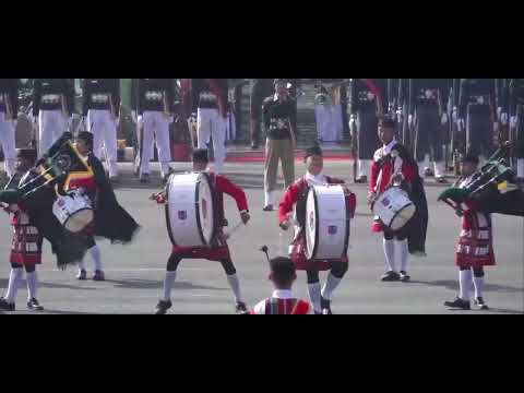 Govt Mizo High School NCC Pipe Band RDC 2025(23) Defence Minister
