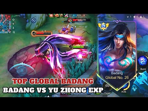Top global badang vs meta yu zhong exp 💪 first build  .?? | badang best build 2025🔥