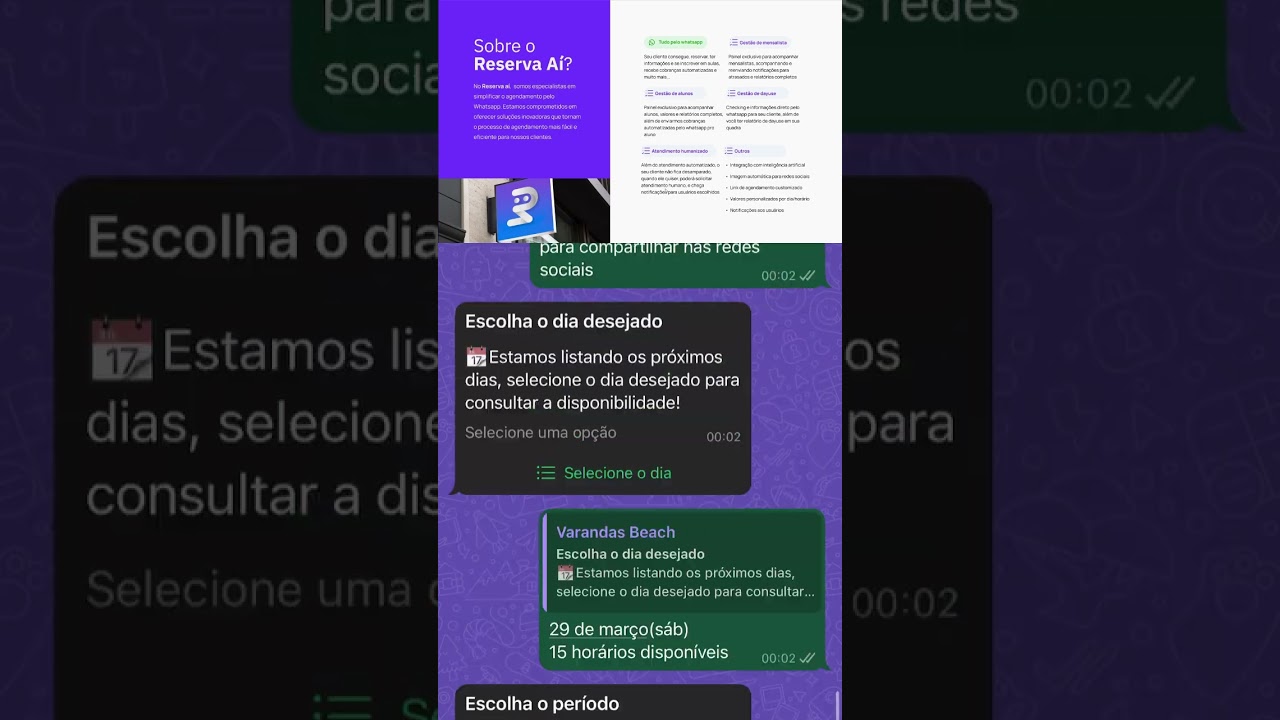 Capa do vídeo de demonstração do Reserva Aí