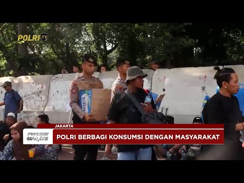 PRESISI UPDATE: AKSI HUMANIS POLRI BERBAGI MAKANAN &amp; MINUMAN DENGAN PENGUNJUK RASA 10/09/25 (19.45)