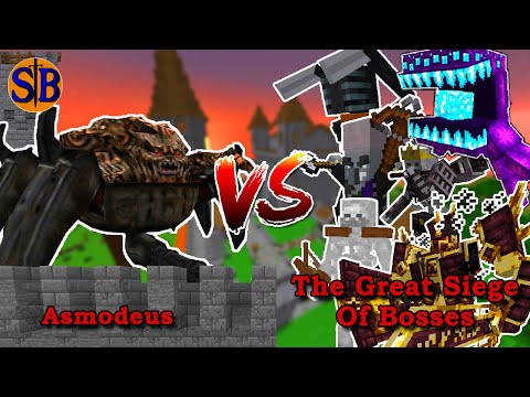 The ULTIMATE castle siege against Asmodeus | Minecraft Mob Battle