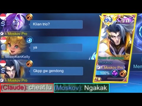 TOP GLOBAL MOSKOV GENDONG TRIO, MOSKOV GW DI TUDUH PAKAI CHEAT!! - MLBB