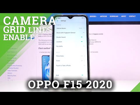 How to Manage Camera Grid Lines in OPPO F15 2020 – Find Grid Lines Option
