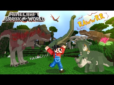 Kei Nine Gaming -  Jurassic World |  Minecraft PE |  A T-Rex will eat me
