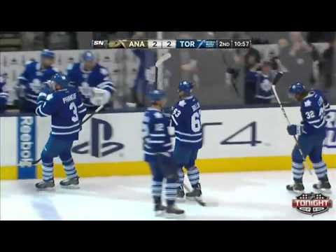 Ducks @ Maple leafs 2nd goal Dion Phaneuf
