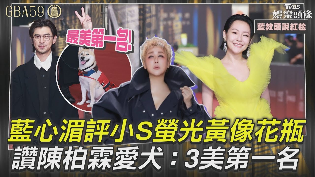 藍教頭說紅毯/第3美從缺!莎莎露辣腿獨扛 陳柏霖愛犬萌翻進榜