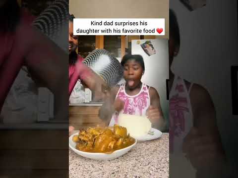 kind dad surprises his daughter with his favorite food 🖕🖕 #shorts #memes #wholesome