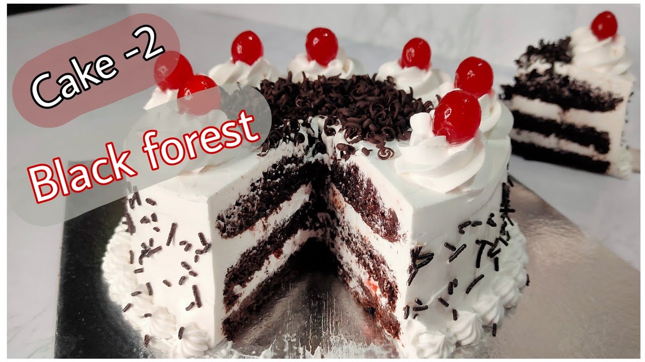 Black forest cake / Black forest cake recipe in Marathi / Special Dish