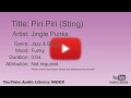 Piri Piri Sting Jingle Punks Jazz Blues Funky YouTube Audio Library BGM