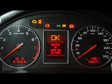 Audi A4 B6/B7, Seat Exeo service reset