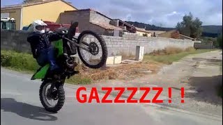 Stunt Gilera/Derbi50 et GAZZZ Yam Dt50