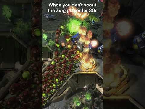 Suddenly... Banelings!  #starcraft2 #rts #blizzard