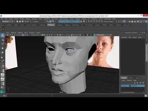 Learn Maya Character Head Modeling for Beginners