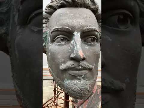 Мариуполь 2023 г  Приступили к восстановлению памятнику Архипу Куинджи