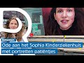 Kunstenaars schilderen portretten van kinderen uit het Sophia Kinderziekenhuis