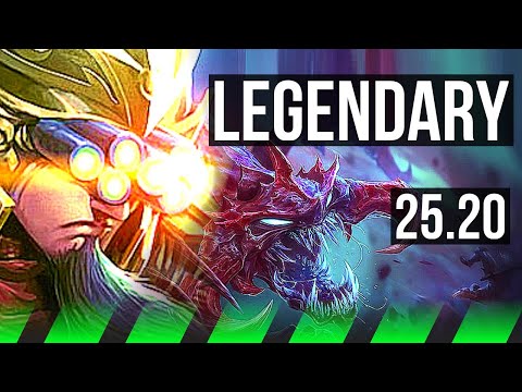 MASTER YI vs CHO'GATH (JGL) | 16/1/5, Legendary | KR Master | 25.20