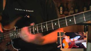 C C RIDER ...BASS DEMONSTRATION OF JERRY SCHEFFS LEFT/RIGHT HAND STYLE