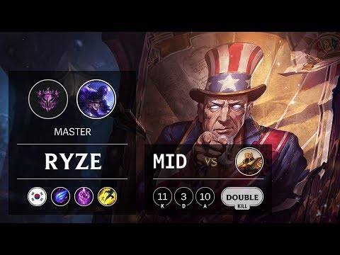 Ryze Mid vs Azir - KR Master Patch 9.14
