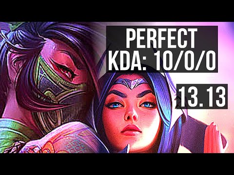 AKALI vs IRELIA (MID) | 10/0/0, 6 solo kills, Legendary, 400+ games | NA Grandmaster | 13.13