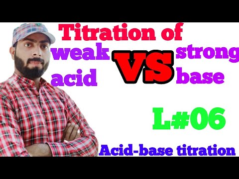 Titration curve for weak acid VS strong base in acid base titration