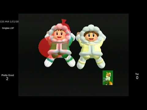 GSS 64 SSBM - Pretty Good (Ice Climbers) vs. Tse (Fox) - Melee LSF