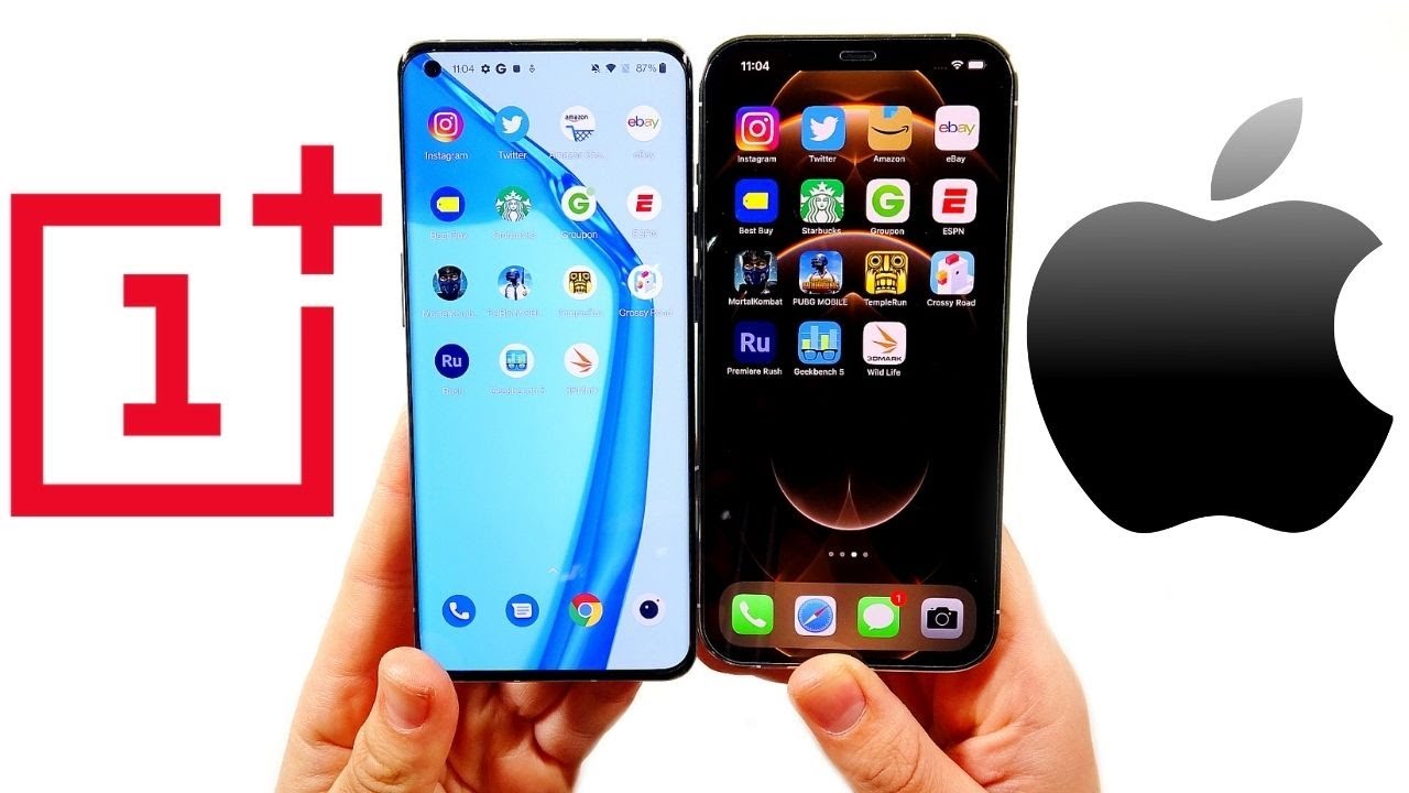 OnePlus 9 Pro vs iPhone 12 Pro Max Speed Test!
