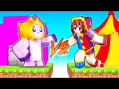 Insane Minecraft Circus Build Battle: Foxy vs Pomni!