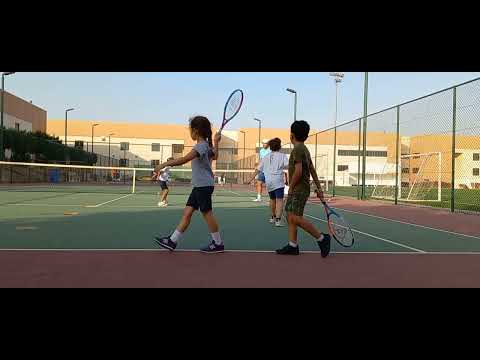 5-6 YEARS OLD RED BALL GROUP.  FROM WARM-UP TO RALLIES. AMAZING TENNIS SKILLS.