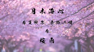 月木海心「桜雨」Lyric Video （LIVE音源）