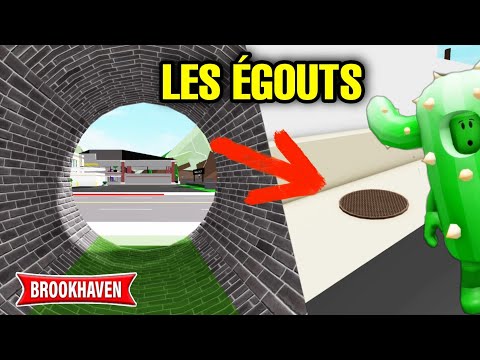 CACTUS ET L'ÉGOUT MYSTÈRIEUX DE BROOKHAVEN ! ROBLOX - BROOKHAVEN RP