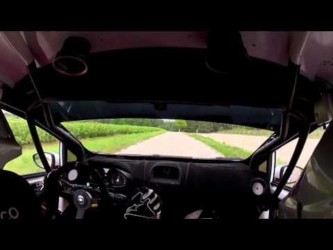 10 RAJD MAZOWIECKI 2012 OS1 Nowodwór BYŚKINIEWICZ WISŁAWSKI ONBOARD FORD FIESTA R2