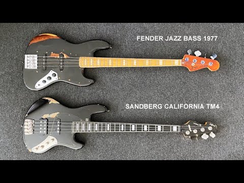 Sandberg California TM4 (singles only) VS Fender '77 Jazz Bass