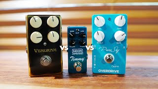 Video thumbnail for Caline Pure Sky VS MXR Timmy VS Vemuram Jan Ray by TheSuperFunAwesomeHappyTimePedalShow